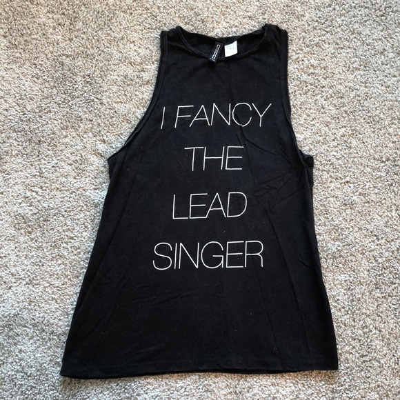 Divided Tops - *SOLD* I Fancy the Lead Singer Muscle Tank
